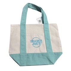 TRADER JOE’S Mini Tote Set 4 Canvas Bags Pastel Spring Colors 2025 New with Tags