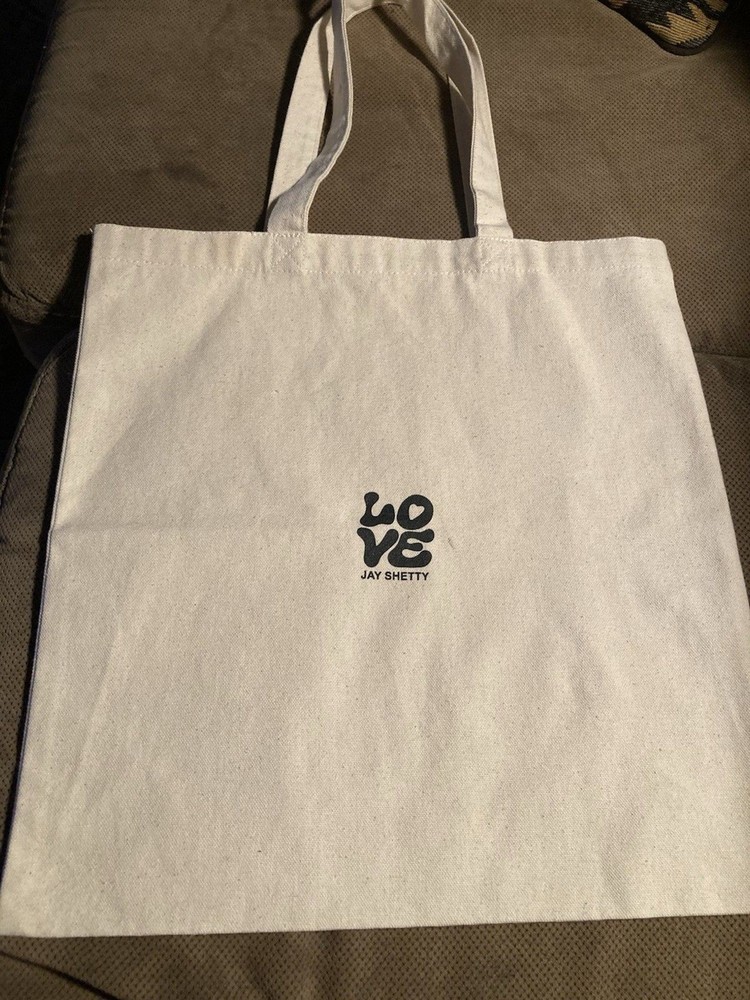 Jay Shetty Concert TOTE Love Rules World Tour Canvas Large Self Help podcast