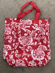 🔥California Innovations Insulated Market Tote Red/White, 17×6.25×15 Inches