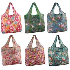 Large Reusable Bags Shopping Washable Foldable 6 Pack Grocery Bags Heavy Best
