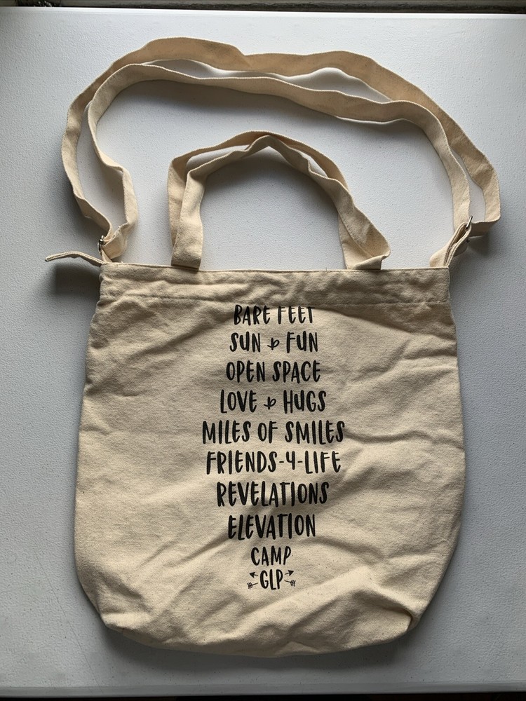 GLP Canvas Tote Bag Handles and Strap Bare Feet – Sun & Fun – Camp – Open Space