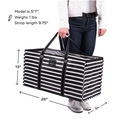 Errand Boy – Extra Large Lightweight Utility Tote with Breakaway Zipper – Col…