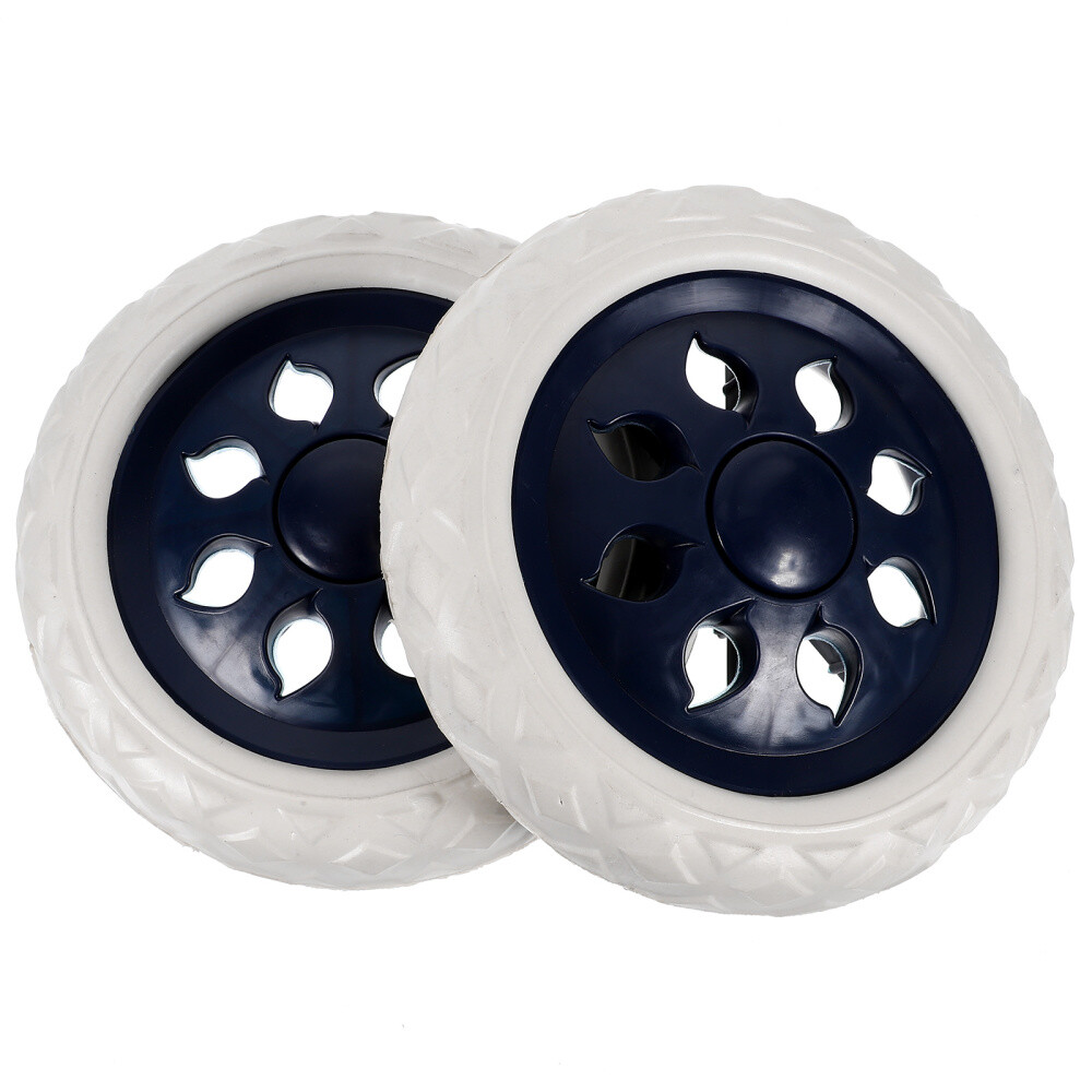 2 Pcs Shopping Cart Wheels Plastic Casters Replacement for Grocery Trolley