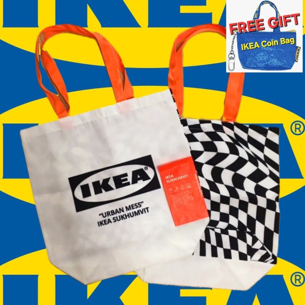 IKEA Thailand Official EXCLUSIVEY Sukhumvit URBAN MESS Bag Tote ☆FREE Coin BAG☆