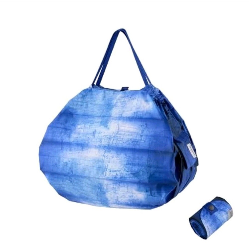 Marna Shupatto Compact Foldable Eco Bag M (10th Anniversary Model) Concept Blue