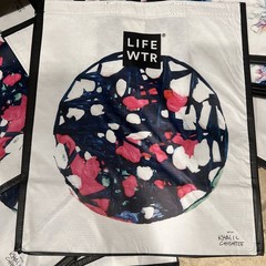 Mix NEW Lot of 10 LIFE WTR Reusable Tote Shopping Bags MED 16×13.5 WTD PROOF BAG