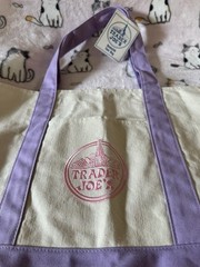Auth Brand New Trader Joe’s Large Cotton Tote Bag/Lavender Purple/Limited Edit