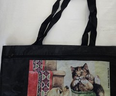 Humane Society Member Tote Bag w/Debbie Cook Artwork, 14×16″