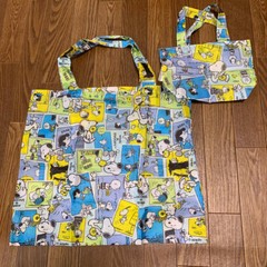 Snoopy Shopping Bag Misdo Mister Donut Limited Large Size and Small Size set