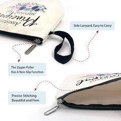 Assistant Principal Funny Makeup Bag for Travel 9.4 x 6.3 x 2 inches, B