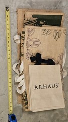 ARHAUS Jute Reusable Beige Shopping Tote Bags (Qty 7)