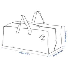 IKEA TRUNK BLUE BAG Shopping Grocery Laundry Storage Tote Bags Strong FRAKTA.
