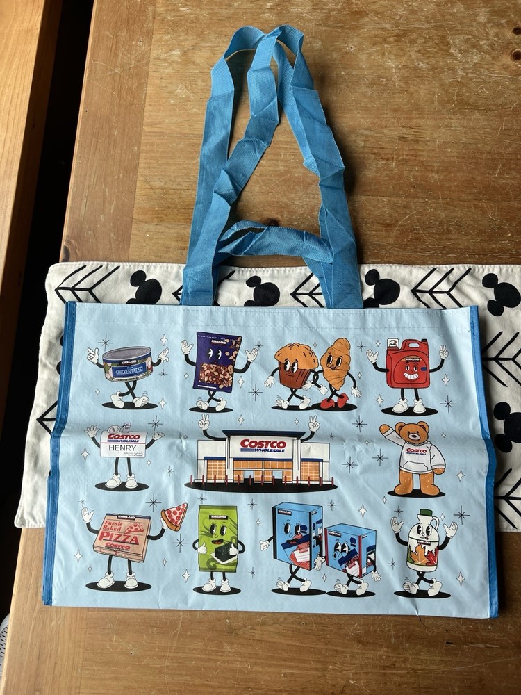 Costco KeepCool Reusable Large Shopping bags W/ 2 bottle Holders Pack Of 5 New