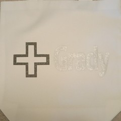 Grady White Solid Tote Bag with Logo, Plain Pattern, Stylish Everyday Carry