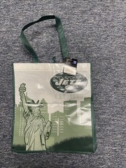 New York Jets Reusable Shopping Tote Bag 13.75”x 13.5”x 8”