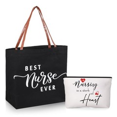 Queekay 2 Pcs Tote Bag: About 48 X 32 X 18 Cm, As is Shown in the Pictures