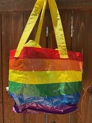 IKEA STORSTOMMA Rainbow Pride Bag Bundle Large & Small Reusable Tote LGBTQ NWT