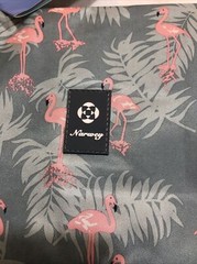 Hanging Travel Toiletry Bag Cosmetic Make up Organizer for Women A Flamingo-1