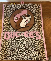 Buc-ees Grocery Leopard Print Reusable Tote, Shopping Bag