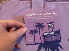 Trader Joe’s Lavender Insulated Shopping Cooler Bag purple rain 2026 release