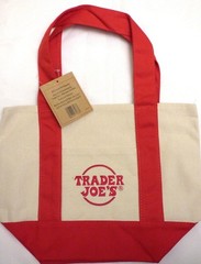 Trader Joe’s – Mini Canvas Tote Bag – Red – Holiday 2025 – Limited Edition