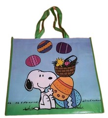 Peanuts Snoopy Easter🐇 XL Reusable Tote/Shopping/Gift Bag NWOT! Free Shipping!