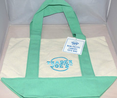 Trader Joe’s – Mini Canvas Tote Bag – Green – Spring 2026 – Limited Edition