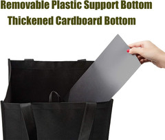 10 Pack Reusable Reinforced Handle Grocery Bags – Heavy Duty Large Shopping Tote