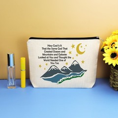 Inspiring Gifts Inspirational Gift for Teen Girl Makeup Bag beige
