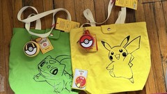 Set of 2 Pokémon Target Exclusive Tote Bag & 2 bag Charms NEW. FREE SHIPPING