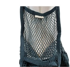 Anthropologie Indigo Blue Cotton Mesh French Market Tote Bag