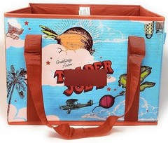 2PACK Trader Joe’s Limited Edition Stand-Up Collapsable Grocery Tote Bag