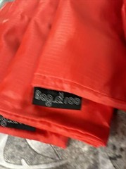 Bag-a-Roo Reusable Shopping Bags 10 Pack 23” X 14.5” Red Can Hold Up To 60lbs