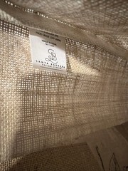 💥Santa Barbara Design Studio Farmer Market Burlap Re~Use Liner💥Large Shopper🌟