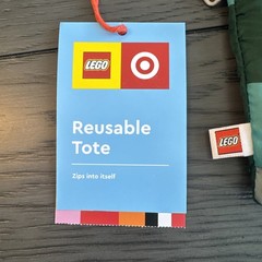 Lego Logo Reusable Tote Bag Green Limited Edition