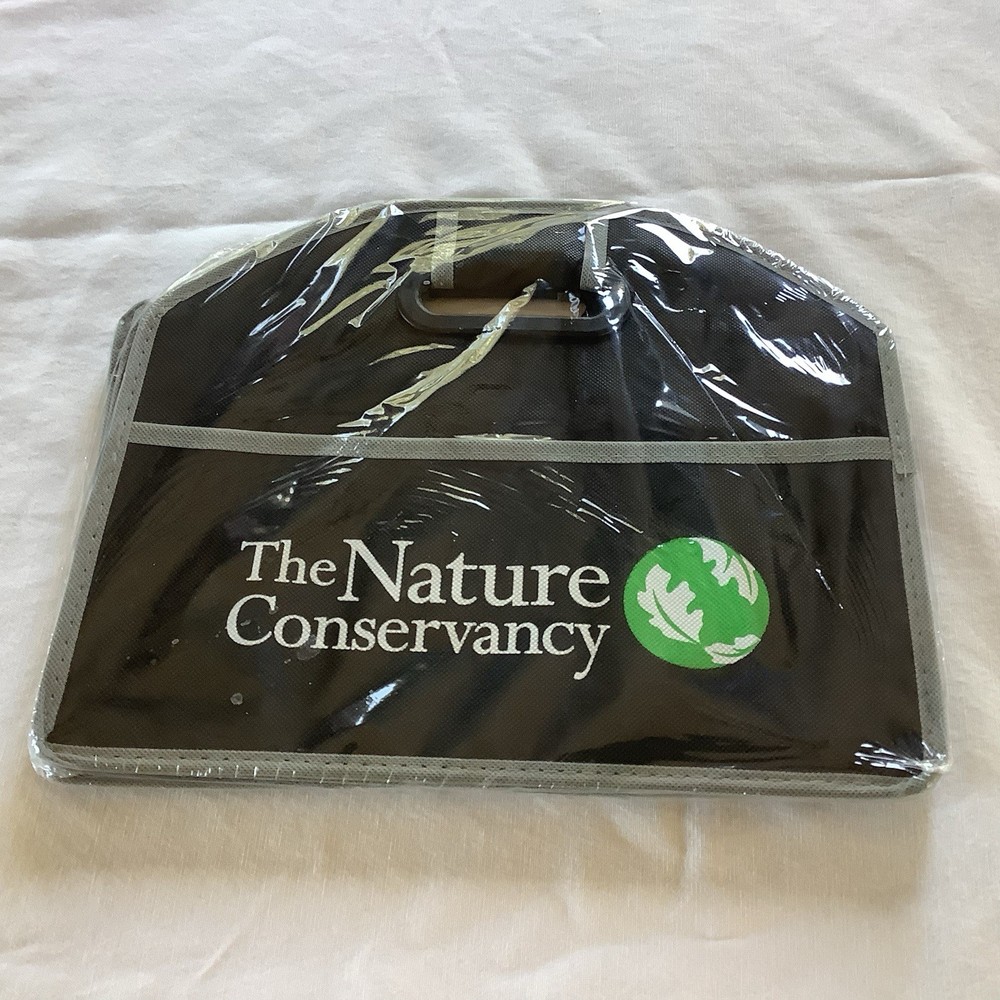 The Nature Conservancy Black Fabric Tote Carryall Bag New