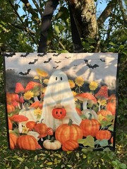 Halloween Ghosts Spider BATS TRICK or TREAT Shopping Bag NEW👻TJX