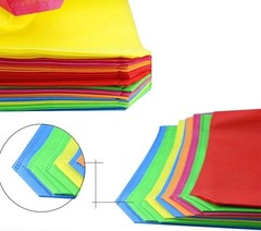 24 Pack Reusable Gift Bag with Handles, 13″ Goodie Treat Bags 8 Colors for Bi…