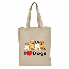 I Love (heart) Dogs – Tote Bag