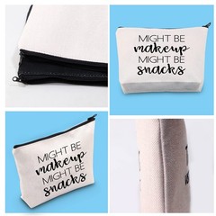 GJTIM Novelty Cute Makeup Cosmetic Bag Might Be MAKEUP SNACKS