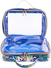 Lilly Pulitzer Cosmetic Case with Two Zippered Pockets, Vinyl Window, and…