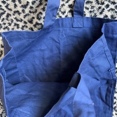 Neal’s Yard Remedies Organic Reuseable Cotton Tote Bag in navy blue