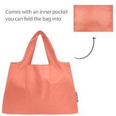 2 PCS Large Small Foldable Nylon Reusable Grocery Tote Bags Set Shopping