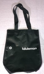 Lululemon Reusable Plastic Bag Tote Shopping Lunch Dark Green 12 x 9 x 4