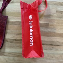 3 Different Lululemon Small Reusable Shopping Gym Lunch Gift Bag Red White Gray