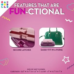 Caboodles Care Pack + Lil Bit Set, Pink & Violet, Travel + Violet