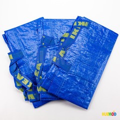 Lot of 3 IKEA FRAKTA Large 19-Gallon Reusable Bag Tote Laundry Grocery Shopping