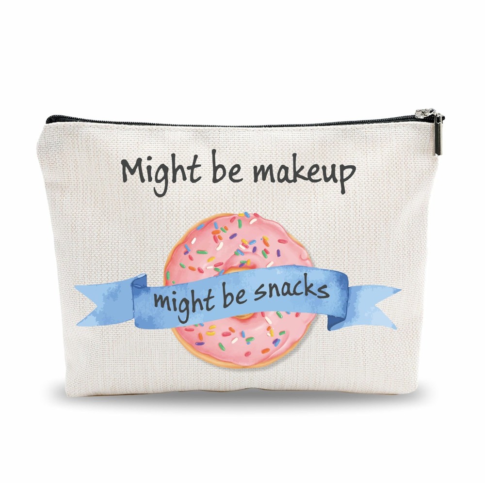 Funny Make Up Bag, Might Be Snacks Cosmetic multi-colored