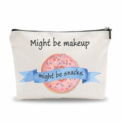 Funny Make Up Bag, Might Be Snacks Cosmetic multi-colored