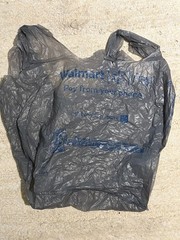 Lot of 10 Walmart Plastic Grocery Bags Reusable Shopping Sack Handles Clean